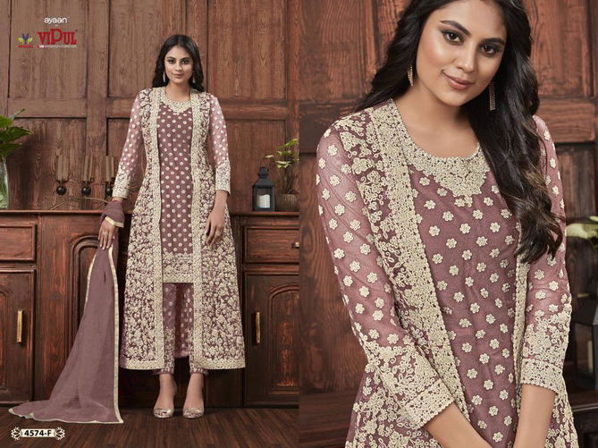 Ayaan By Vipul Embroidery With Koti Designer Salwar Suits